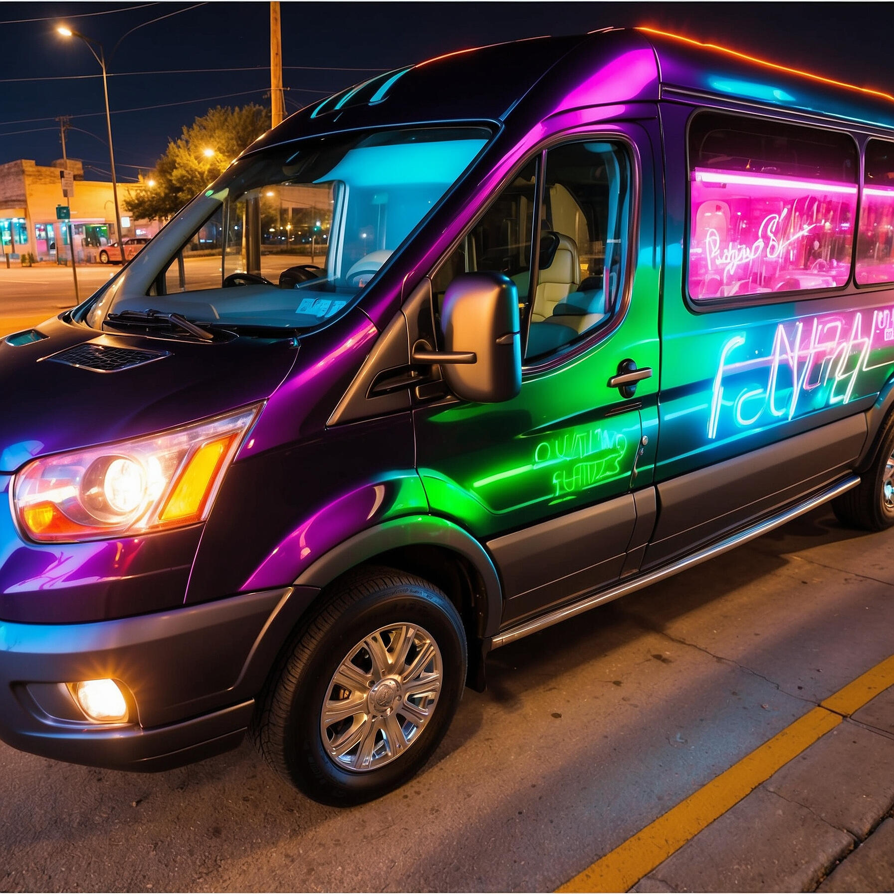 AI Generated pictures of a Ford Van